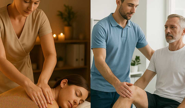 تفاوت بین ماساژ درمانی و فیزیوتراپی؛ کدام برای شما مناسب‌تر است؟