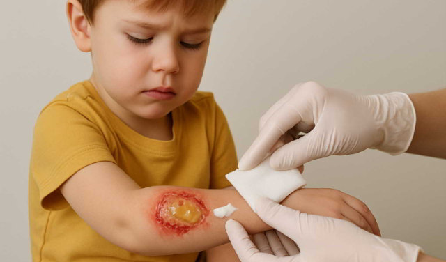 درمان زخم کودکان در خانه؛ آرامش کودک با خدمات پرستاری در منزل
