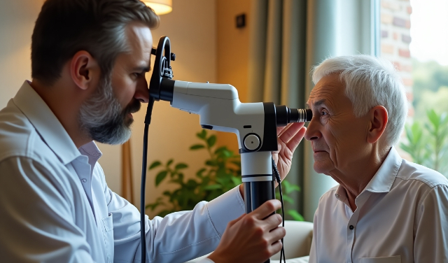 بینایی‌سنجی در منزل برای سالمندان